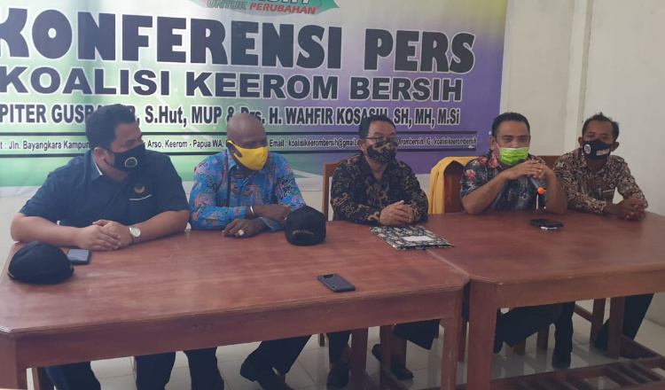 Tim Kemenangan Keerom Bersih Komitmen Patuhi Protokol Kesehatan