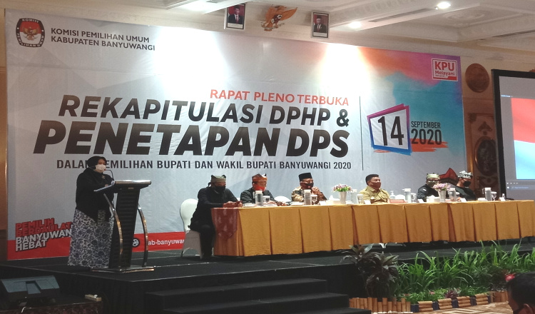 KPU Banyuwangi Tetapkan 1.309.839 DPS di Pemilukada Tahun 2020