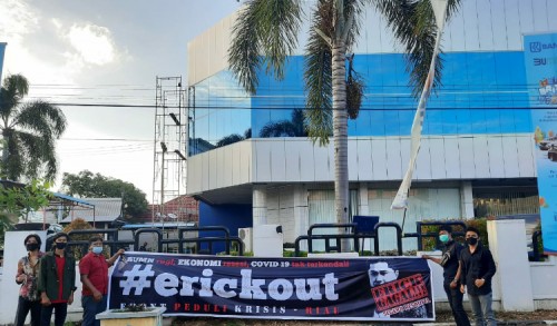 Gagal Pimpin BUMN, Front Peduli Krisis Riau Gekar Aksi dan Desak Presiden RI Copot Erick Thohir