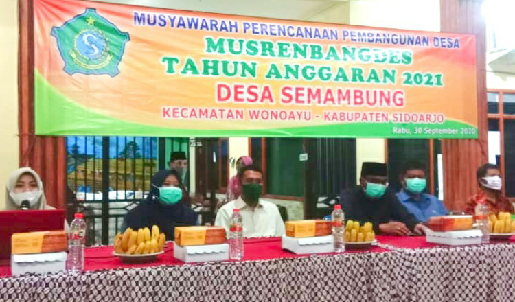 Musrenbangdes Semambung Wonoayu, Prioritaskan Rencana Kerja Yang Terhambat Covid-19