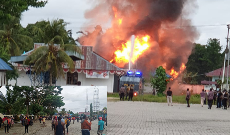 Tolak Hasil CPNS, Sejumlah Kantor Pemerintah di Keerom Dibakar Massa