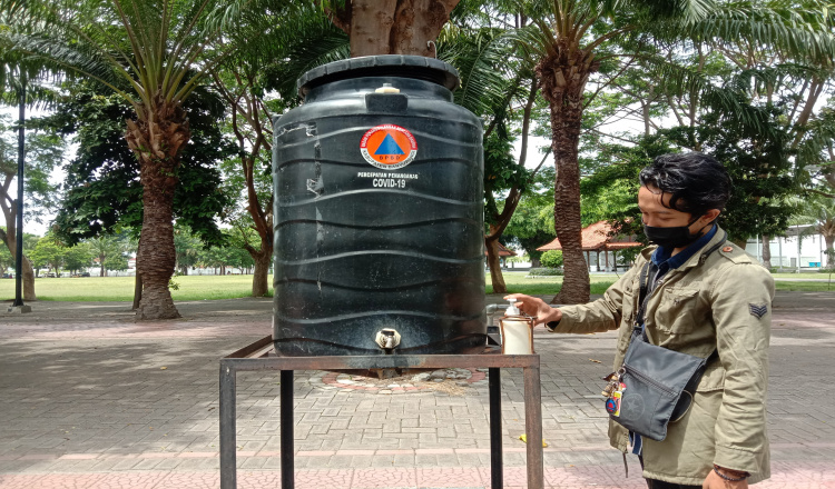 Warga Mengeluh, Sejumlah Tempat Cuci Tangan yang Disediakan BPBD Banyuwangi Tak Tersedia Sabun