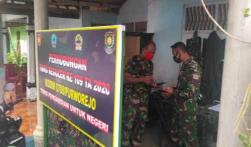 Piket Posko TMMD 109 Purworejo Lakukan Serah Terima