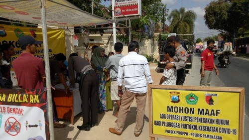 Polisi di Pamekasan Gelar Operasi Yustisi