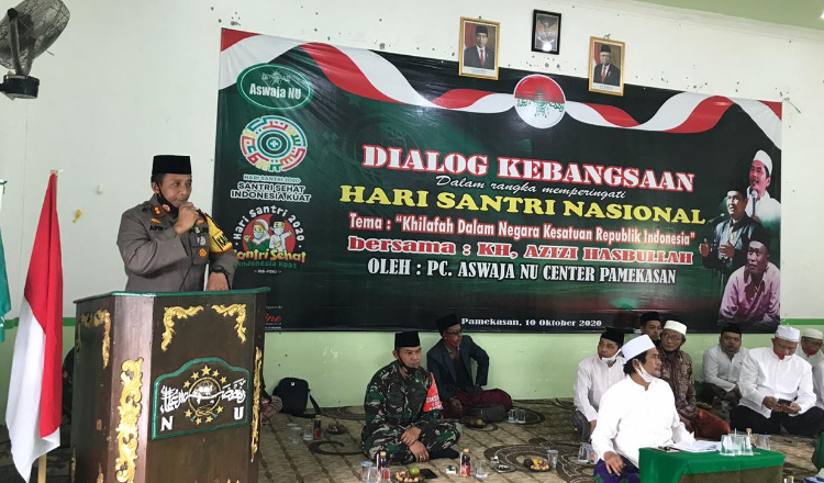 Kapolres Pamekasan Hadiri Dialog Kebangsaan Peringatan Hari Santri Nasional