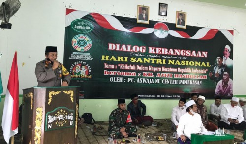 Kapolres Pamekasan Hadiri Dialog Kebangsaan Peringatan Hari Santri Nasional