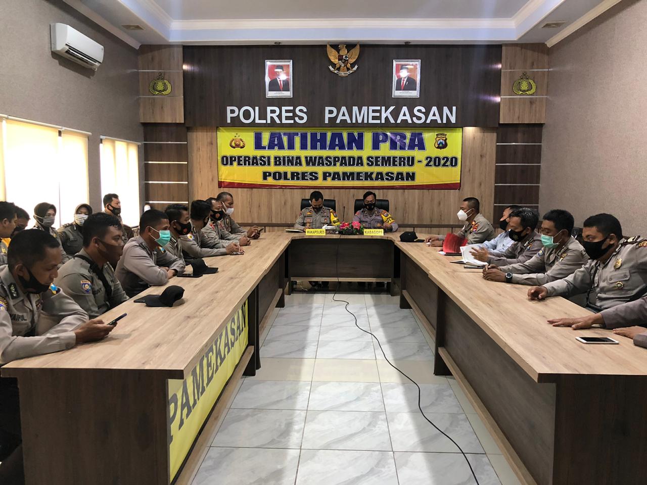 Waka Polres Pamekasan Pimpin Latpraops Bina Waspada Semeru 2020