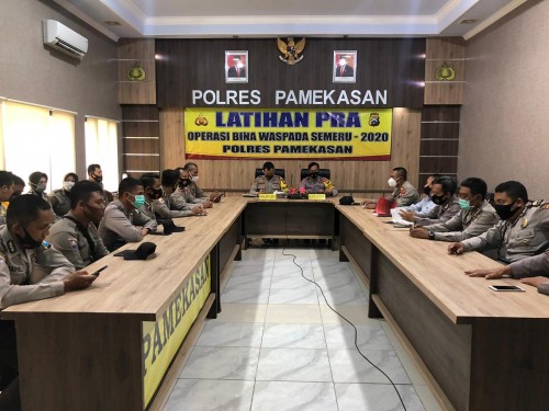 Waka Polres Pamekasan Pimpin Latpraops Bina Waspada Semeru 2020