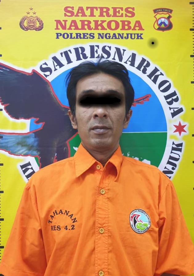 Satsernarkoba Polres Nganjuk, Sergap Warga Ngrengket Edarkan Narkotika Jenis Sabu