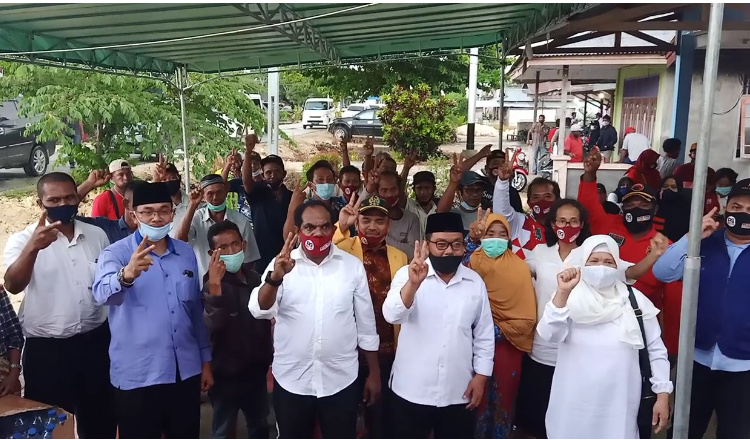 Kampanye Perdana, Piter Gusbager dan Wahfir Kosasih Siap Membawa Perubahan Di Keerom