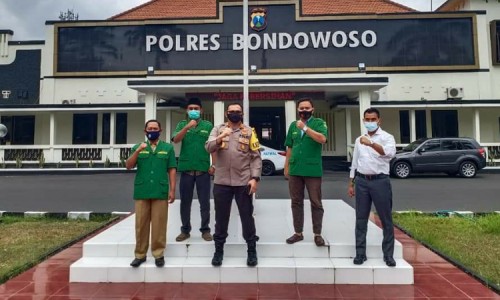 GP Ansor Bondowoso Sinergi dengan Polres, Komitmen Kawal Prokes Covid-19