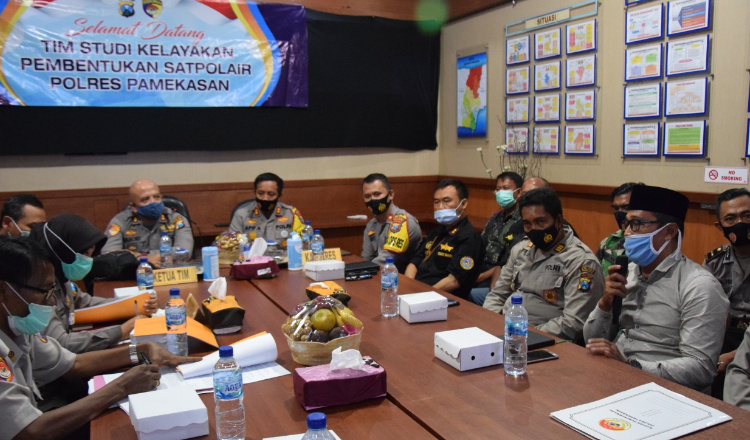 Kapolres Pamekasan Terima Tim Studi Kelayakan Birorena Polda Jatim