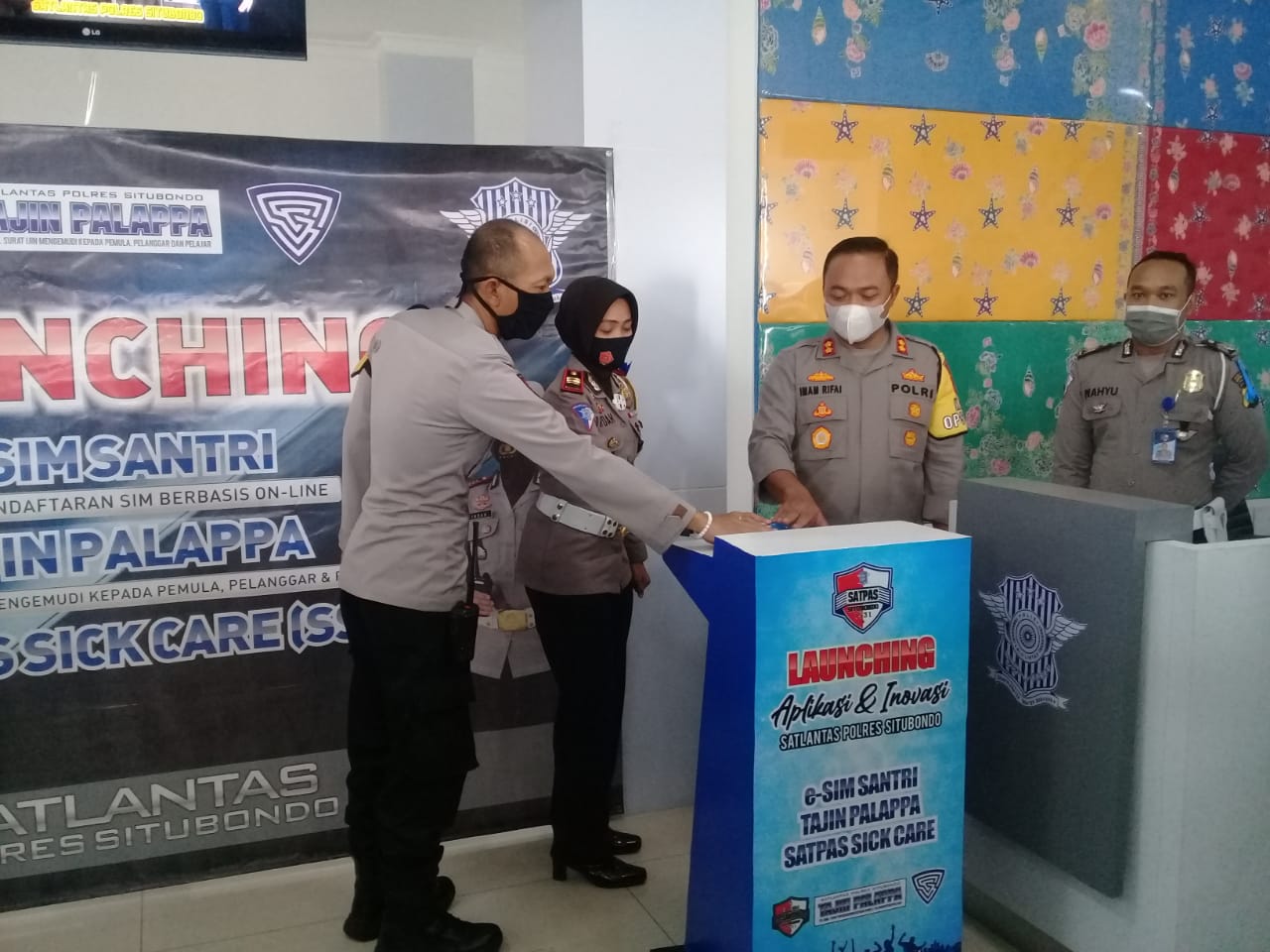 Kapolres Situbondo Launching Program e-SIMSANTRI, Tajin Palappa dan SSC