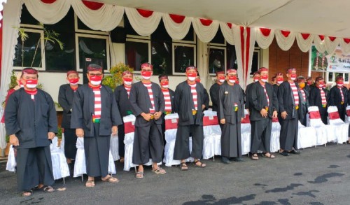 Kapolres AKBP Apip Ginanjar Hadiri Upacara Hari Jadi ke-490 Kabupaten Pamekasan