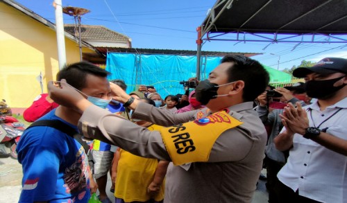 Diakhir Konferensi Pers, Kapolres Mojokerto Ingatkan Warga Untuk Pakai Masker