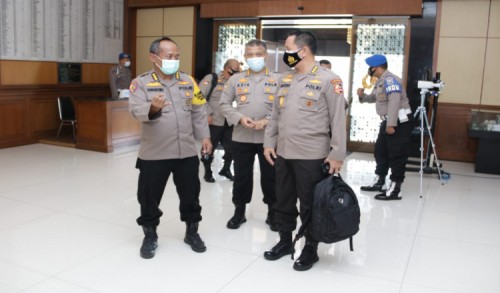 Irwasda Polda Jatim Sambut Kedatangan Rombongan Puslitbang Polri 