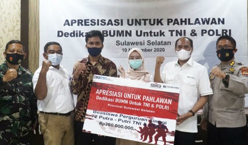 SIG Berikan Beasiswa Kepada 72 Mahasiswa di Provinsi Sulawesi Selatan