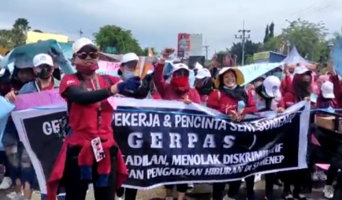 Tuntut Keadilan, Ribuan Pekerja Seni di Sumenep Gelar Aksi Minta Izin Panggung Hiburan Dibuka