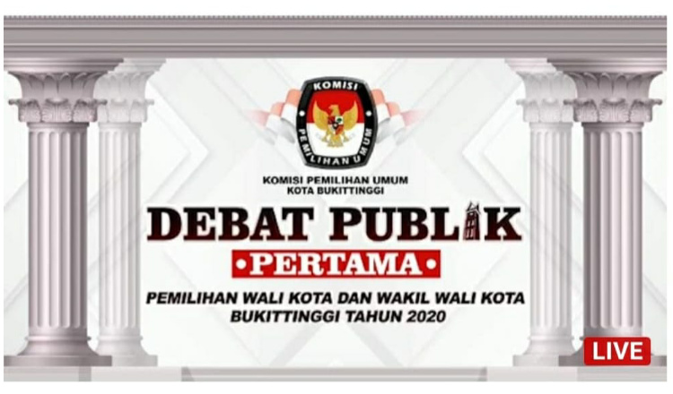 KPU Kota Bukittinggi Gelar Debat Publik Perdana Untuk Paslon