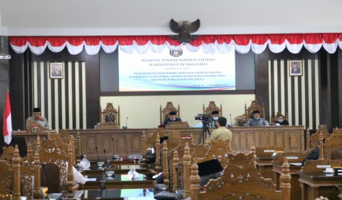DPRD Gelar Rapat Paripurna Membahas 6 Ranperda Kabupaten Ngawi