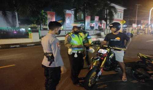 Puluhan Sepeda Motor Berknalpot Racing di Ternate Terjaring Razia Polisi