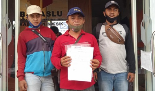 Relawan BAGUS Kembali Laporkan Akun FB Diduga Pendukung Paslon Ke Polres dan Bawaslu Gresik