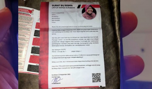 'Surat Bu Risma untuk Warga Surabaya', Berpotensi Masuk Pelanggaran Pemilu