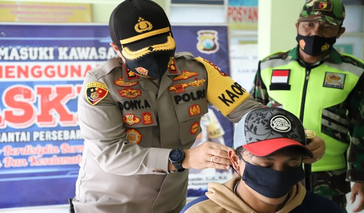 Tegakkan Prokes, Polres Mojokerto Gelar Patroli Gabungan dan Operasi Yustisi