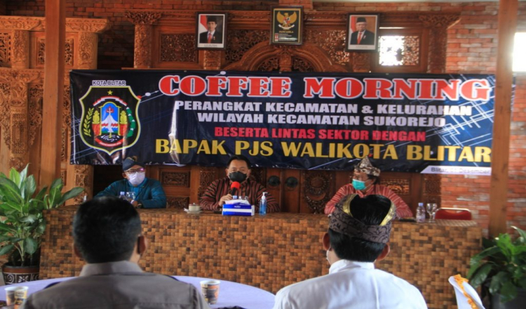 Pjs Wali Kota Blitar Hadiri Coffee Morning dengan Perangkat se-Sukorejo