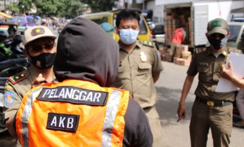 Perketat AKB, Satpol PP Kota Bandung  Jaring 122 Pelanggar, 21 Pelanggar Total  Denda Rp1.050.000