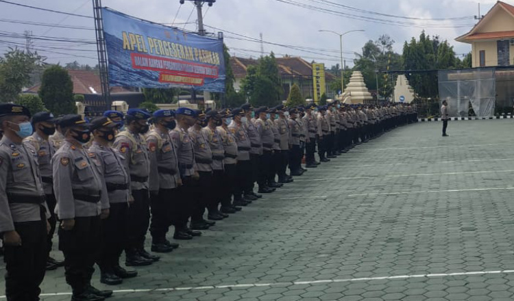 Amankan Pilkada, Polresta Banyuwangi Terjunkan Ribuan Personel
