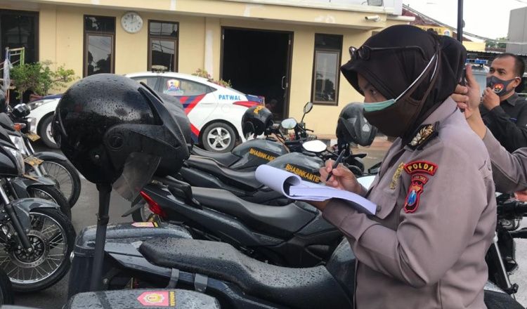 Birolog Polda Jatim Supervisi Kondisi Rill Ranmor dan Senmu di Polres Pamekasan