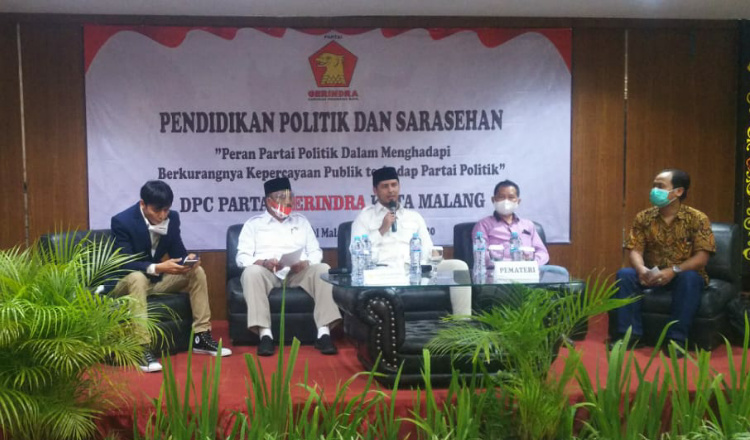 Pulihkan Kepercayaan Publik, DPC Gerindra Kota Malang Gelar Pendidikan Politik