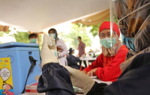 Dinkes Kota Bandung Gelar Simulasi Pemberian Vaksinasi  Covid-19