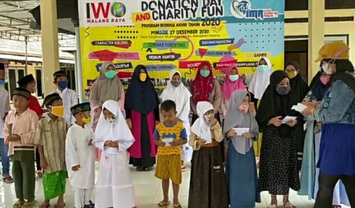 Berbagi dengan Yatim Piatu, IWO Malang Raya Gelar Donation Day And Charity Fun 2020 