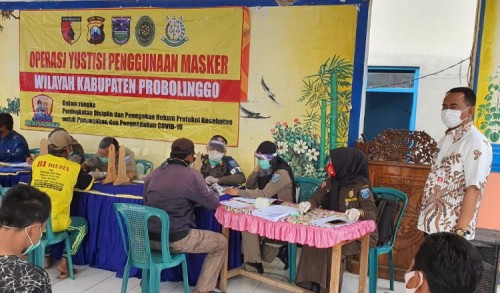 Jelang Puncak Libur Akhir Tahun, Operasi Yustisi Disiplin Prokes Kian Gencar di Probolinggo