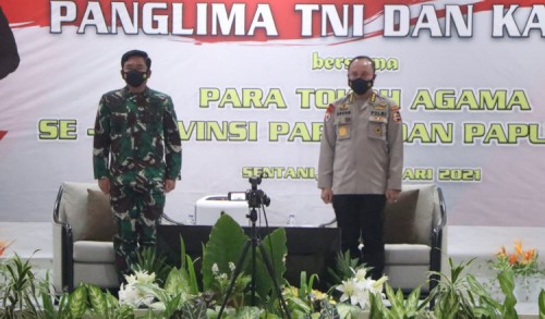 Panglima TNI dan Kapolri Temui Tokoh Agam Se-Provinsi Papua