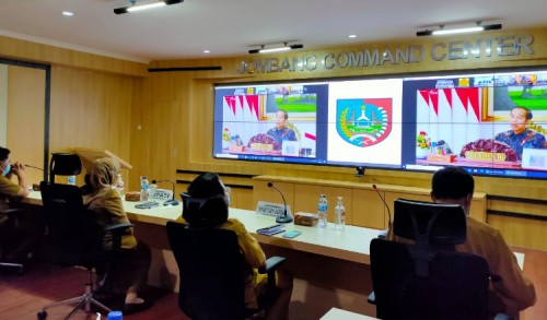 Bupati Jombang Ikuti Rakernas Pembangunan Pertanian 2021 Secara Virtual