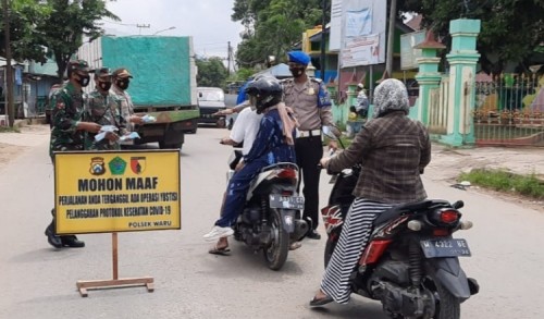 Operasi Yustisi Rutin Digelar TNI Polri di Pamekasan