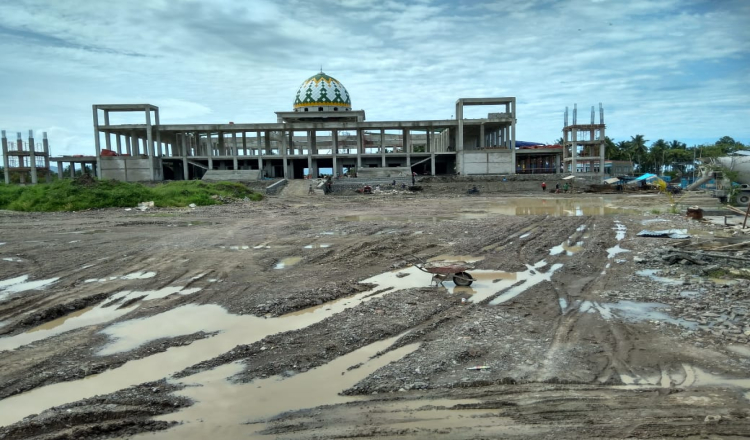 Jelang STQ, Proyek Pembangunan Masjid Raya Sofifi Dikebut 