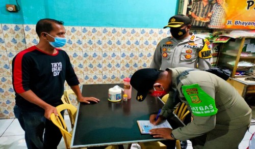 Selama Delapan Hari PPKM di Kota Mojokerto, Polresta Mojokerto Berhasil Menindak 1004 Pelanggar