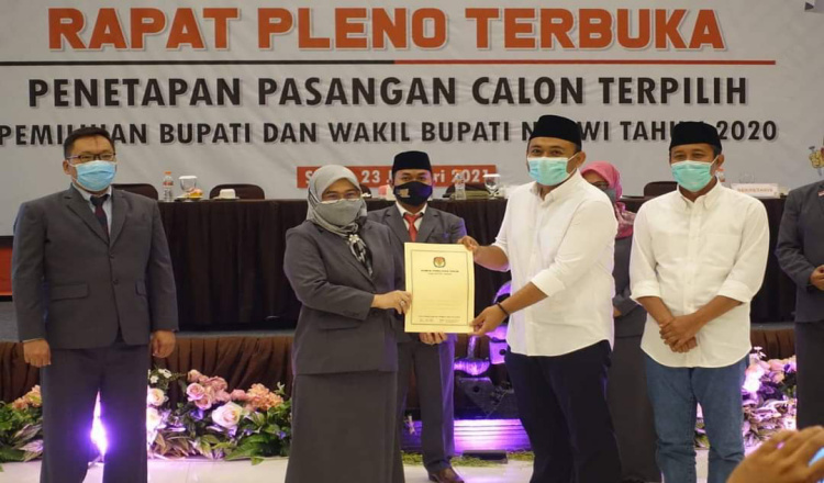 KPU Tetapkan Ony-Antok Sebagai Pasangan Terpilih Pilkada Ngawi  