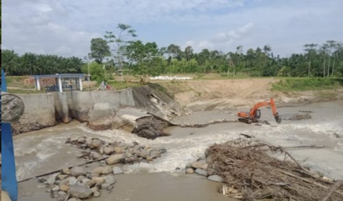 Perbaikan Bendungan Irigasi Krueng Pase Aceh Utara Belum Bisa Dinikmati oleh Petani