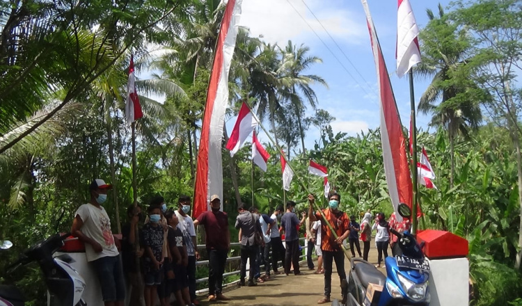 Puluhan Pemuda di Purworejo Desak Pemerintah Tangkap Pelaku Pembakaran Bendera Merah Putih