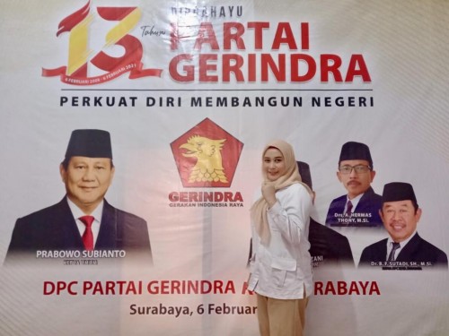 Peringati Harlah ke-13, Legislator Gerindra Surabaya Tetap Komitmen Jaga Amanah Partai