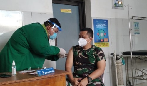 Komandan Kodim 0823 Situbondo Mendapatkan Vaksin Covid-19 Ke 2