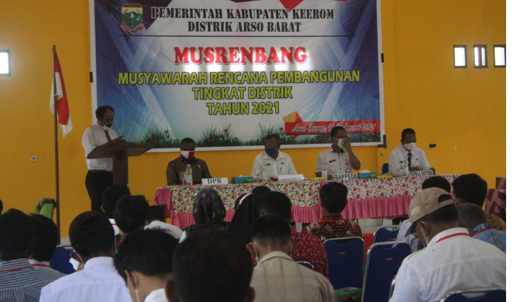 Gelar Musrembang, Pemdistrik Arso Barat Diminta Prioritaskan Kebutuhan Masyarakat 