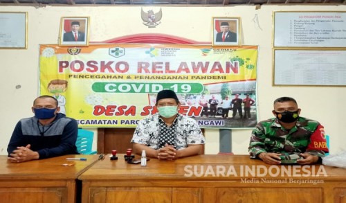 Ngawi Terapkan PPKM Mikro, Pemdes Semen Kecamatan Paron Kembali Lakukan Sosialisasi dan Bagi Masker