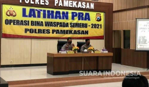 Polres Pamekasan Gelar Latpraops Bina Waspada Semeru 2021