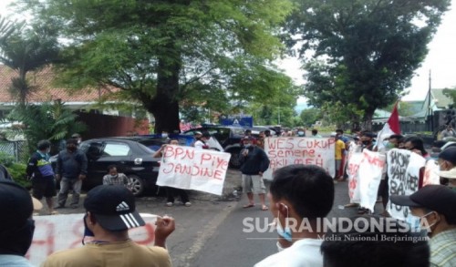 Warga Terdampak Bendungan Bener Gruduk BPN Purworejo Tagih Pembayaran Ganti Rugi Lahan